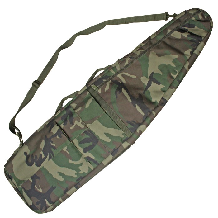 MFH Gewehrtasche Paintball woodland, gefüttert innen 120 cm